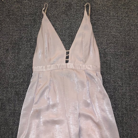 Light pink free people silky mini dress/ size 2 - Picture 1 of 3